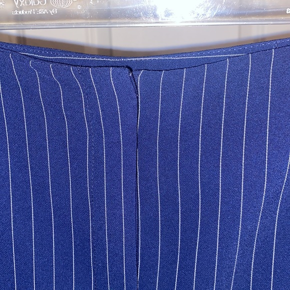 Chico’s Navy Pinstripe Slacks - 12/14 (Chico’s 2) - Picture 3 of 7
